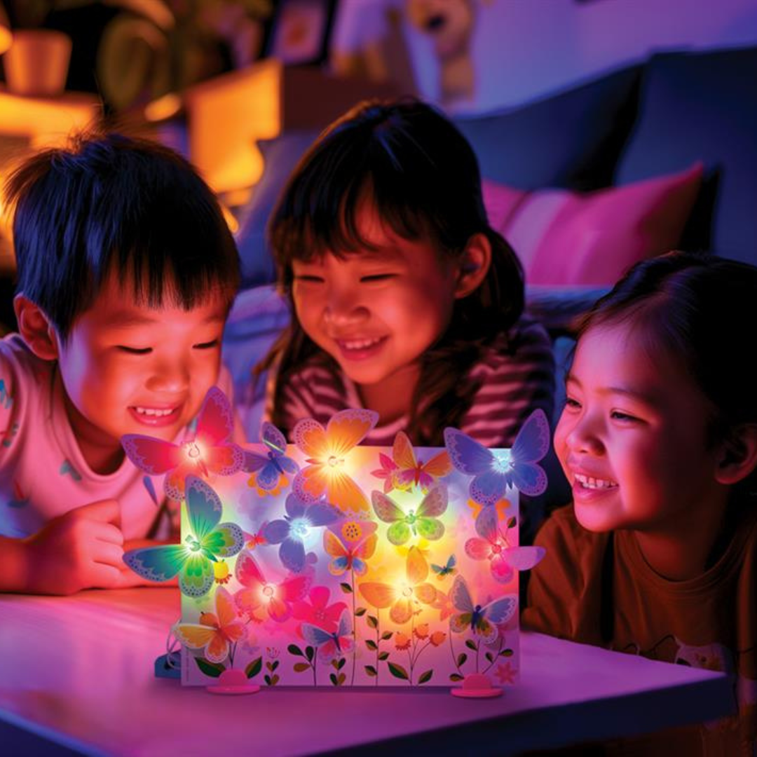 KidzMaker: Canvas Met 3D Glow Vlinders