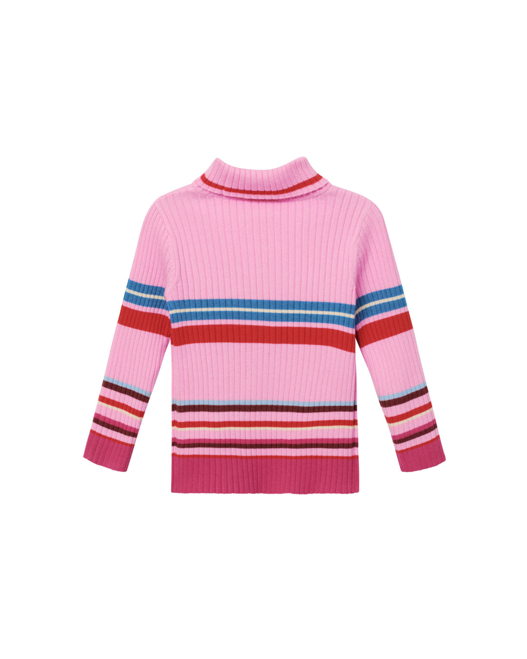 Retro Stripe Roll Neck Knit