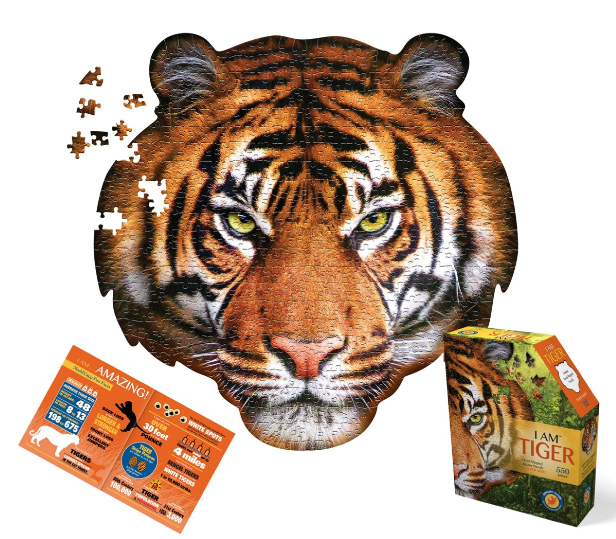 I Am Puzzle Poster Size Tiger 550pcs