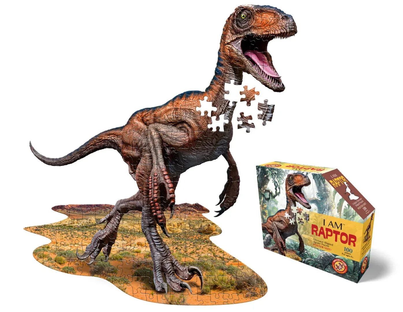I Am Puzzle Jr Raptor 100pcs - Madd Capp