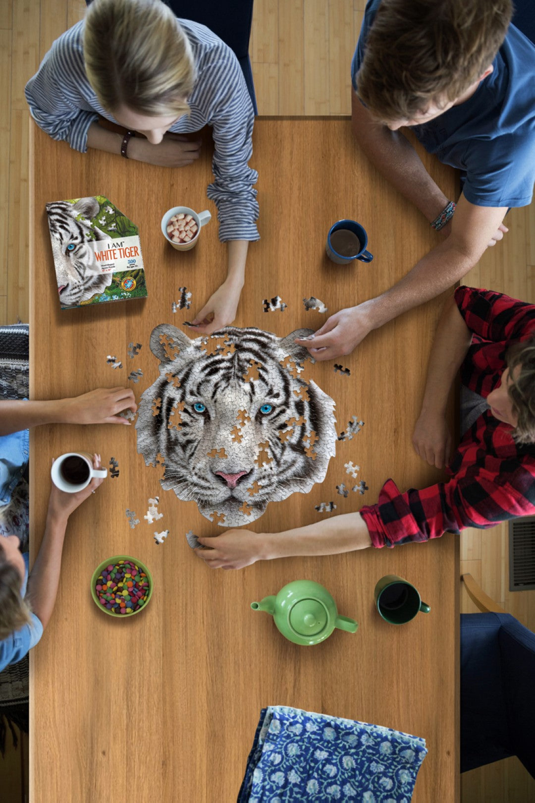 I Am Puzzle White Tiger 300pcs
