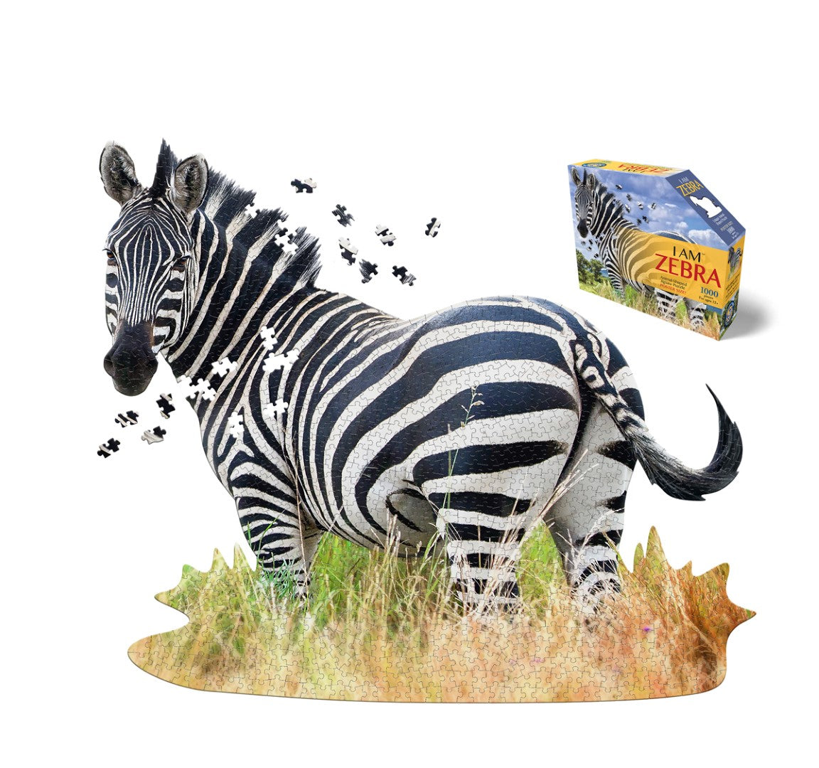 I Am Puzzle Poster Size Zebra 1000pcs