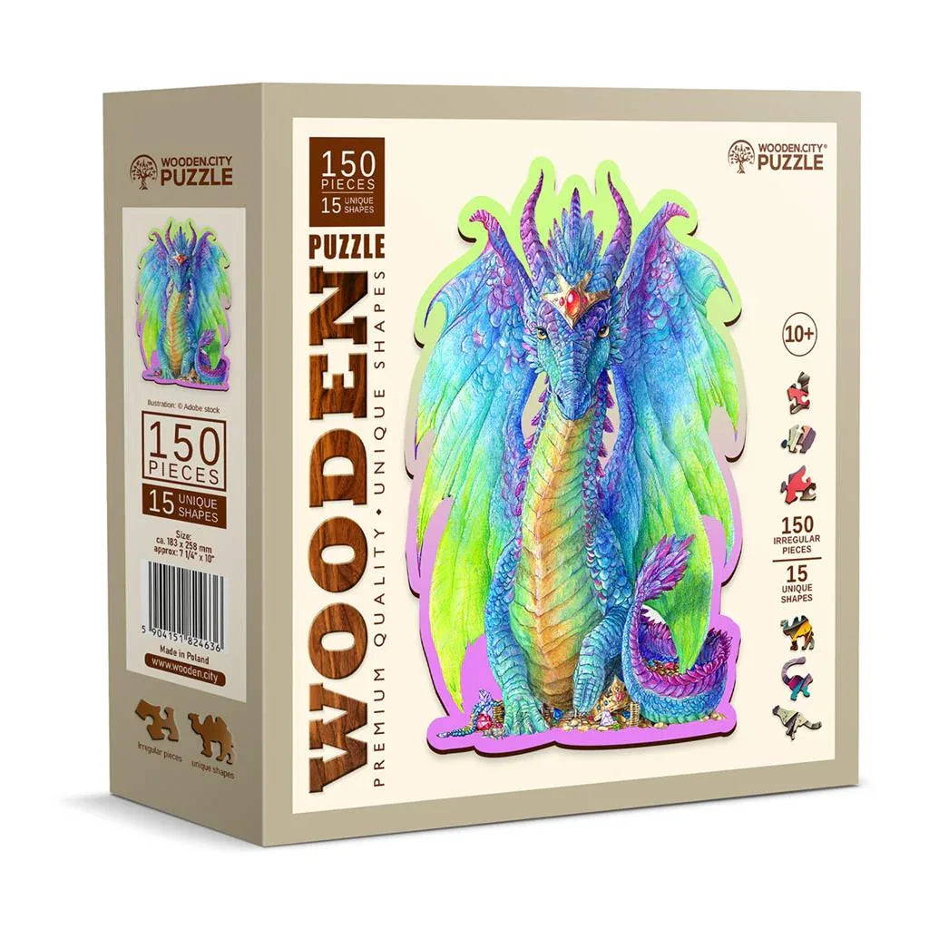 Magnificent Dragon 165 pcs - Wooden City Puzzle
