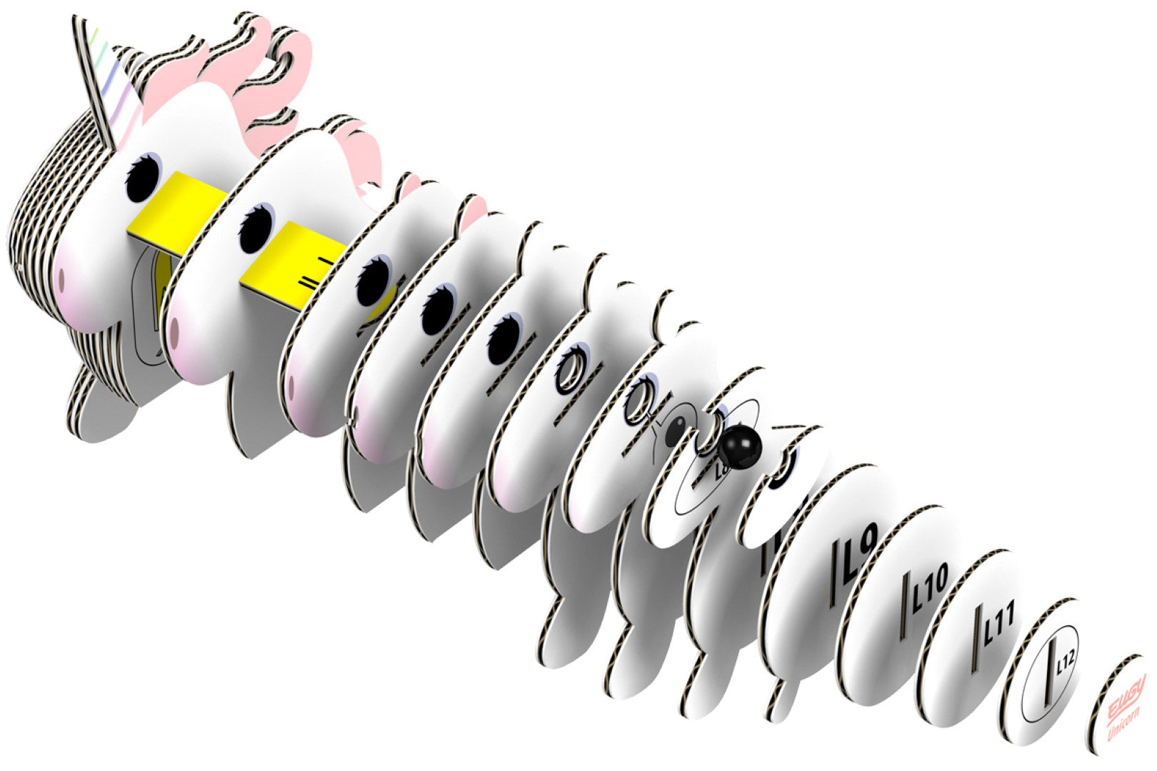 3D Model Fantasie Eenhoorn