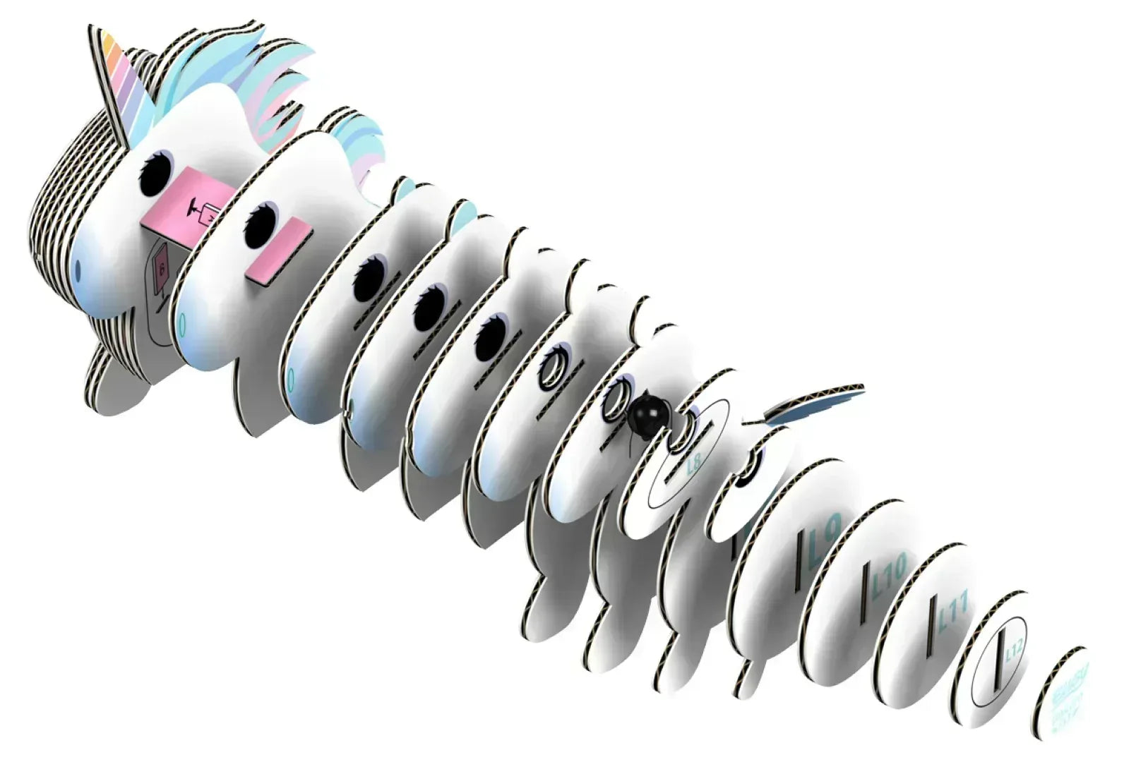 3D Model Fantasie Eenhoorn Hemel - Eugy