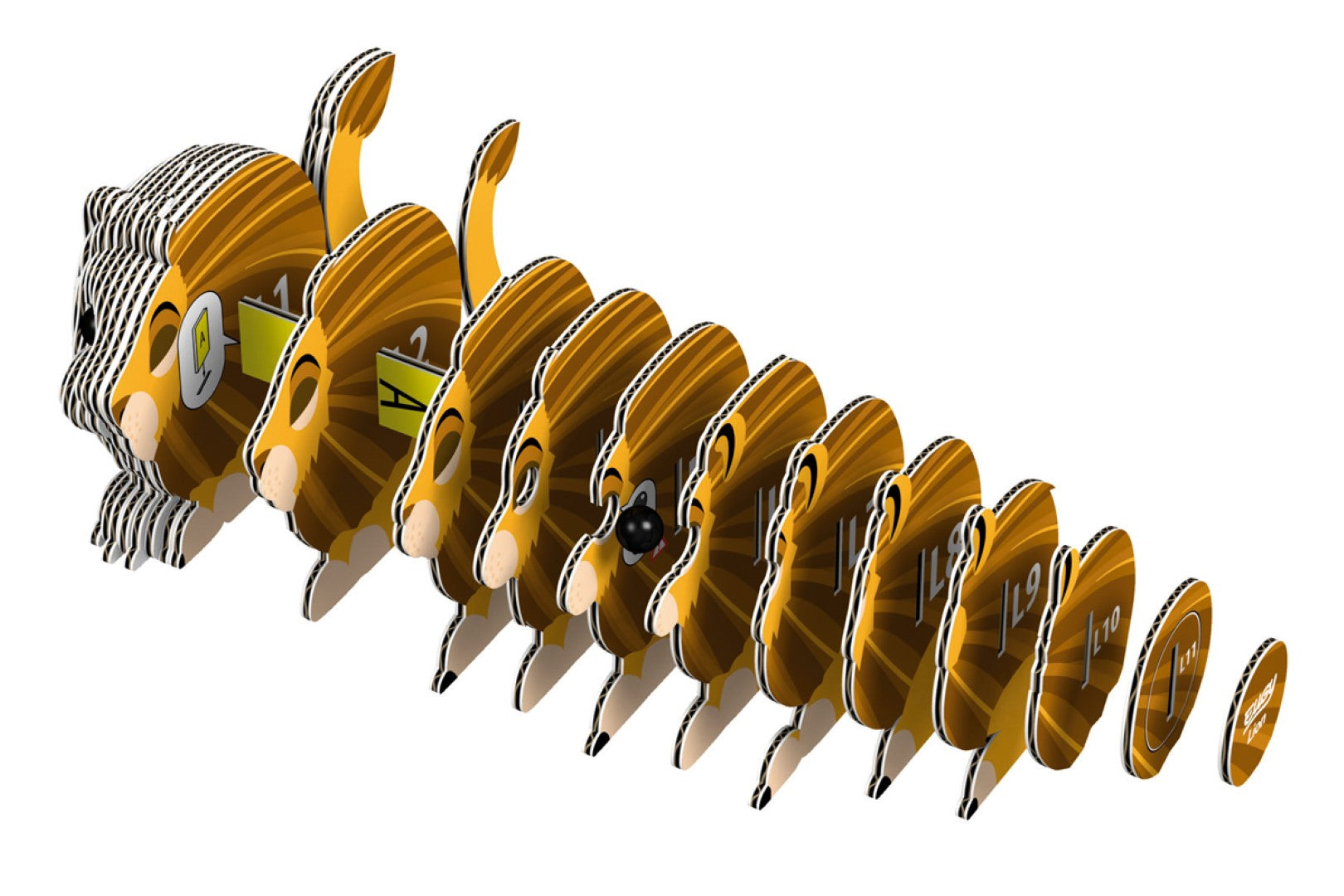 3D Model Wild Dier Leeuw