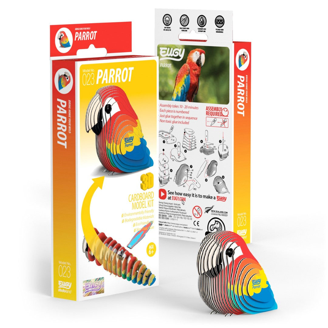 3D Model Vogel Papegaai