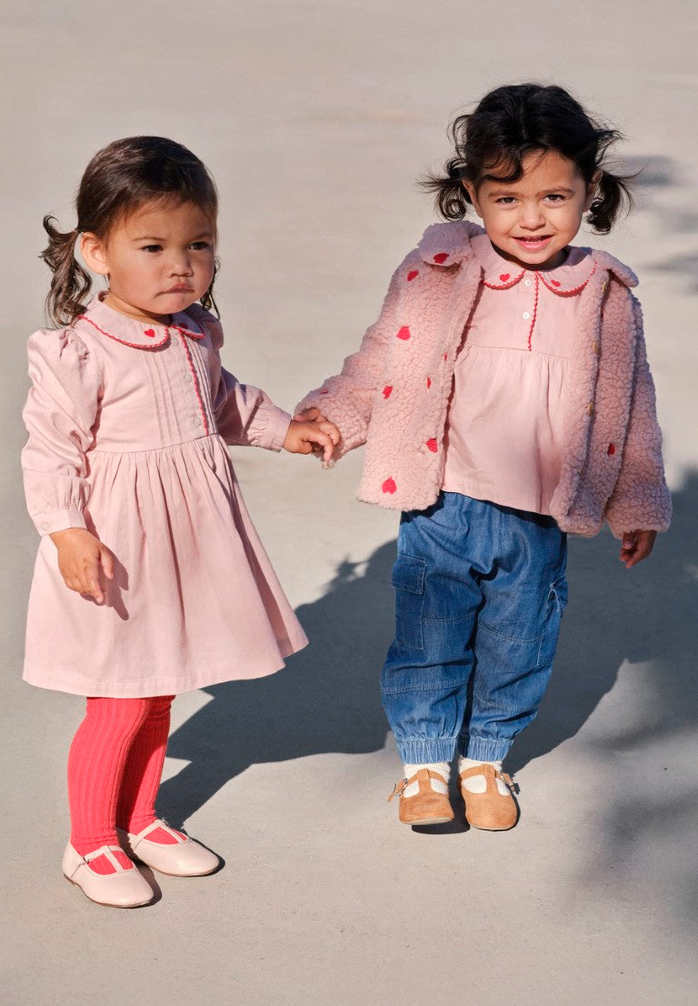 Baby Fleece Jacket Ursula Red Hearts Soft