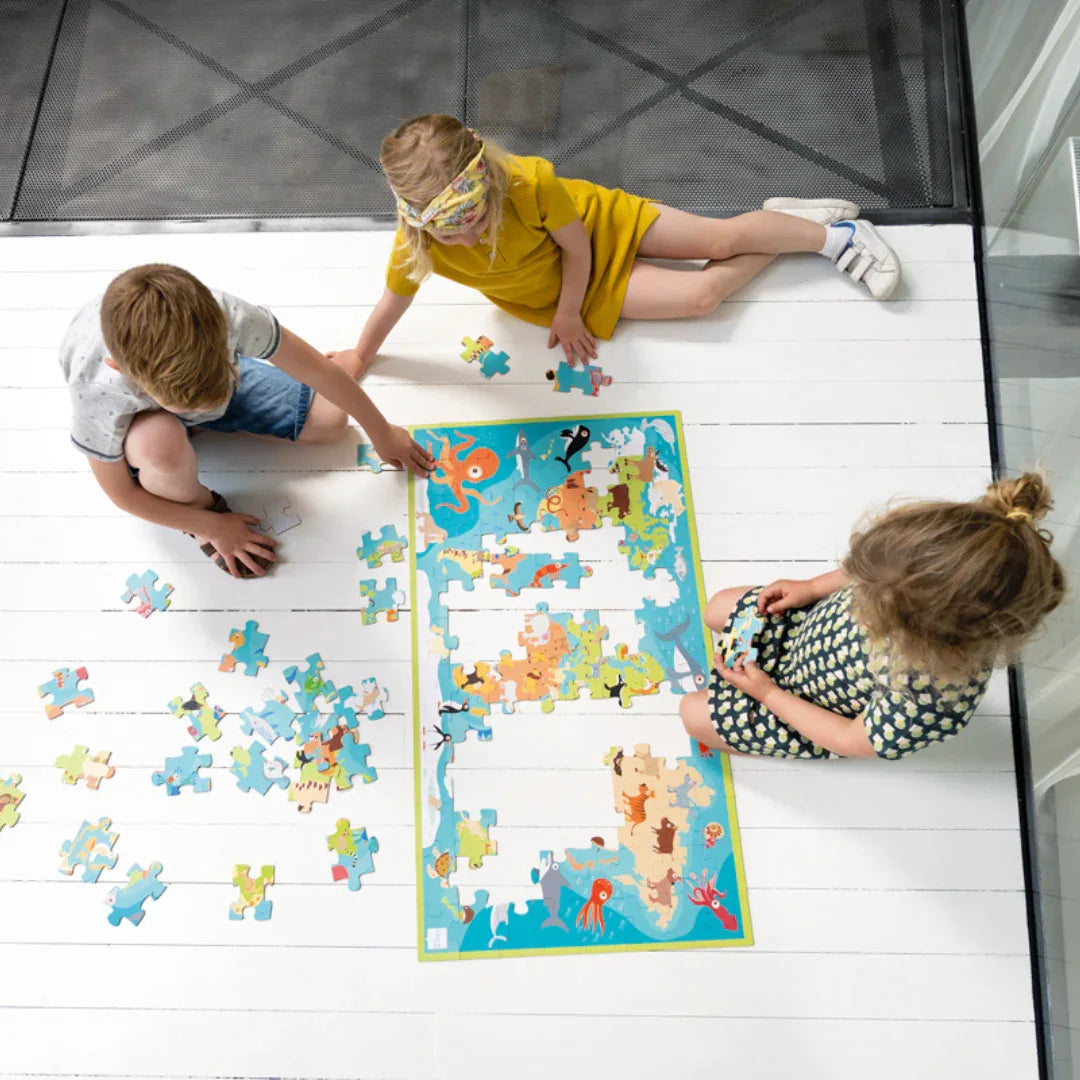 XL Puzzel Dieren Van De Wereld 100 pcs - Scratch