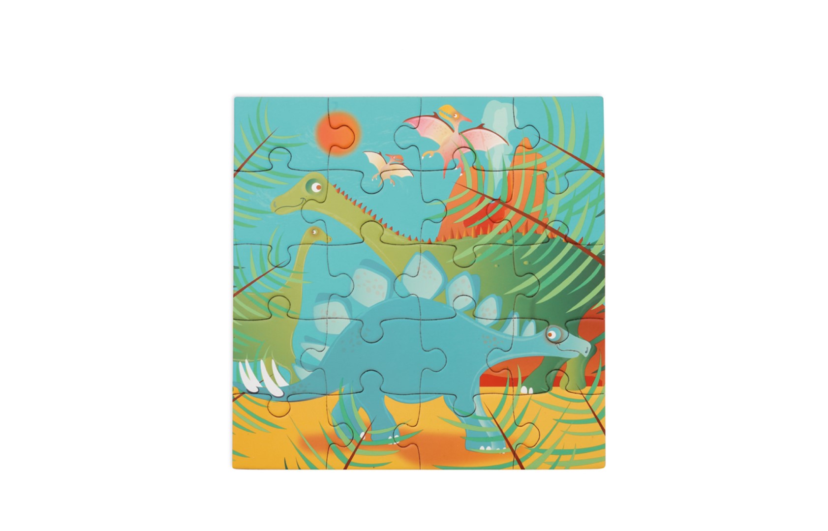 Magnetisch Puzzelboek To Go dinosaurus 2x20pcs