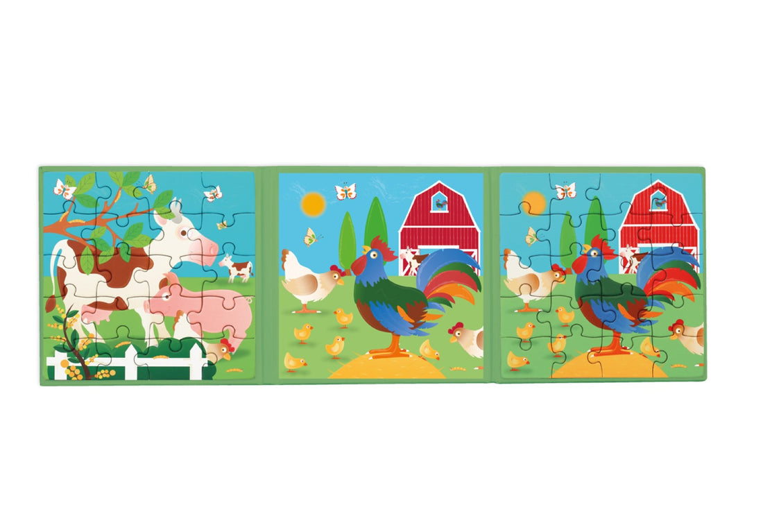 Magnetisch Puzzelboek To Go Boerderij 2x20pcs