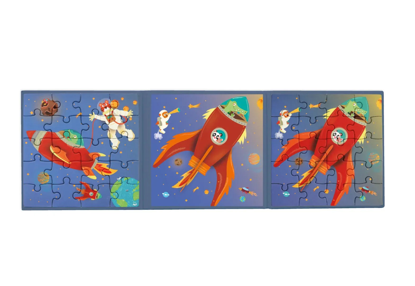 Magnetisch Puzzelboek To Go Ruimte 2x20pcs - Scratch