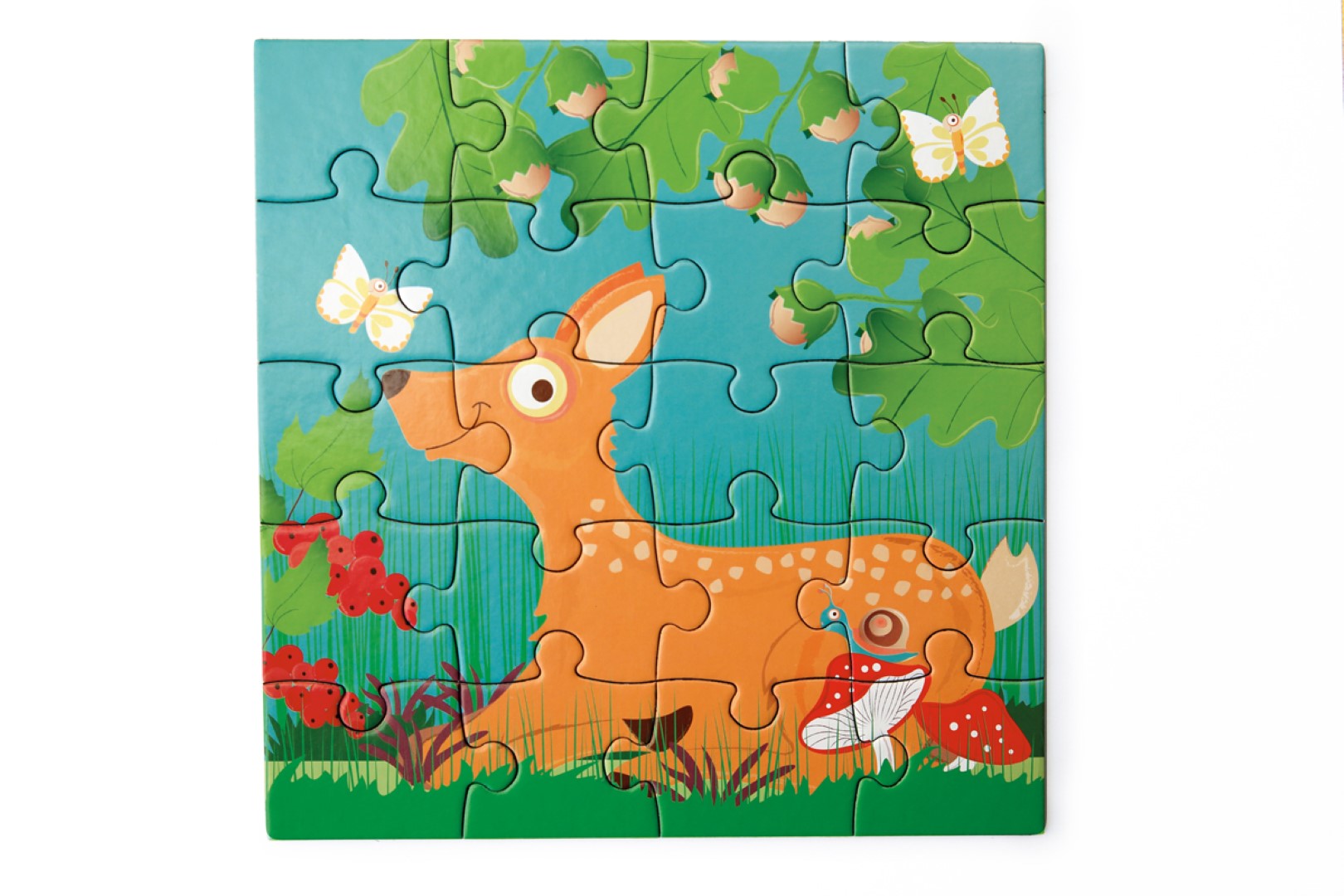 Magnetisch Puzzelboek To Go Bosdieren 2x20pcs