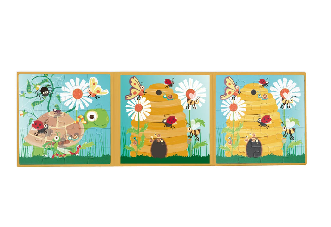 Magnetisch Puzzelboek To Go Tuin 2x20pcs
