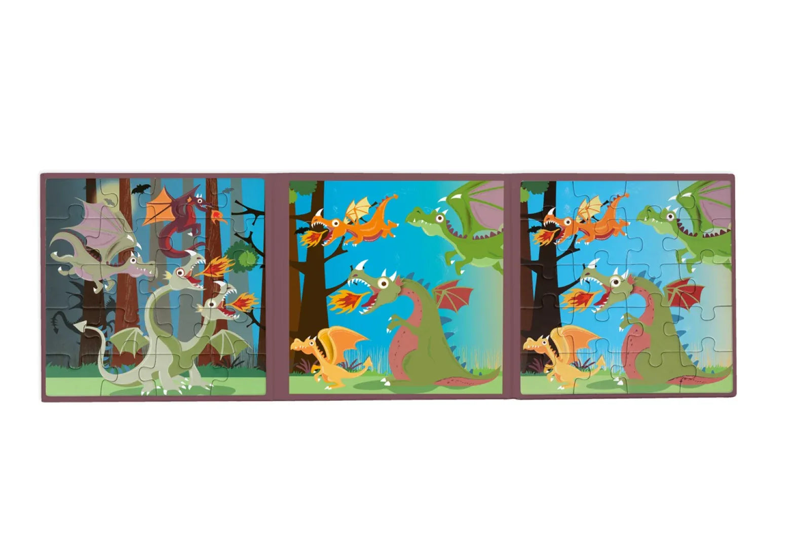 Magnetisch Puzzelboek To Go Draken 2x20pcs - Scratch