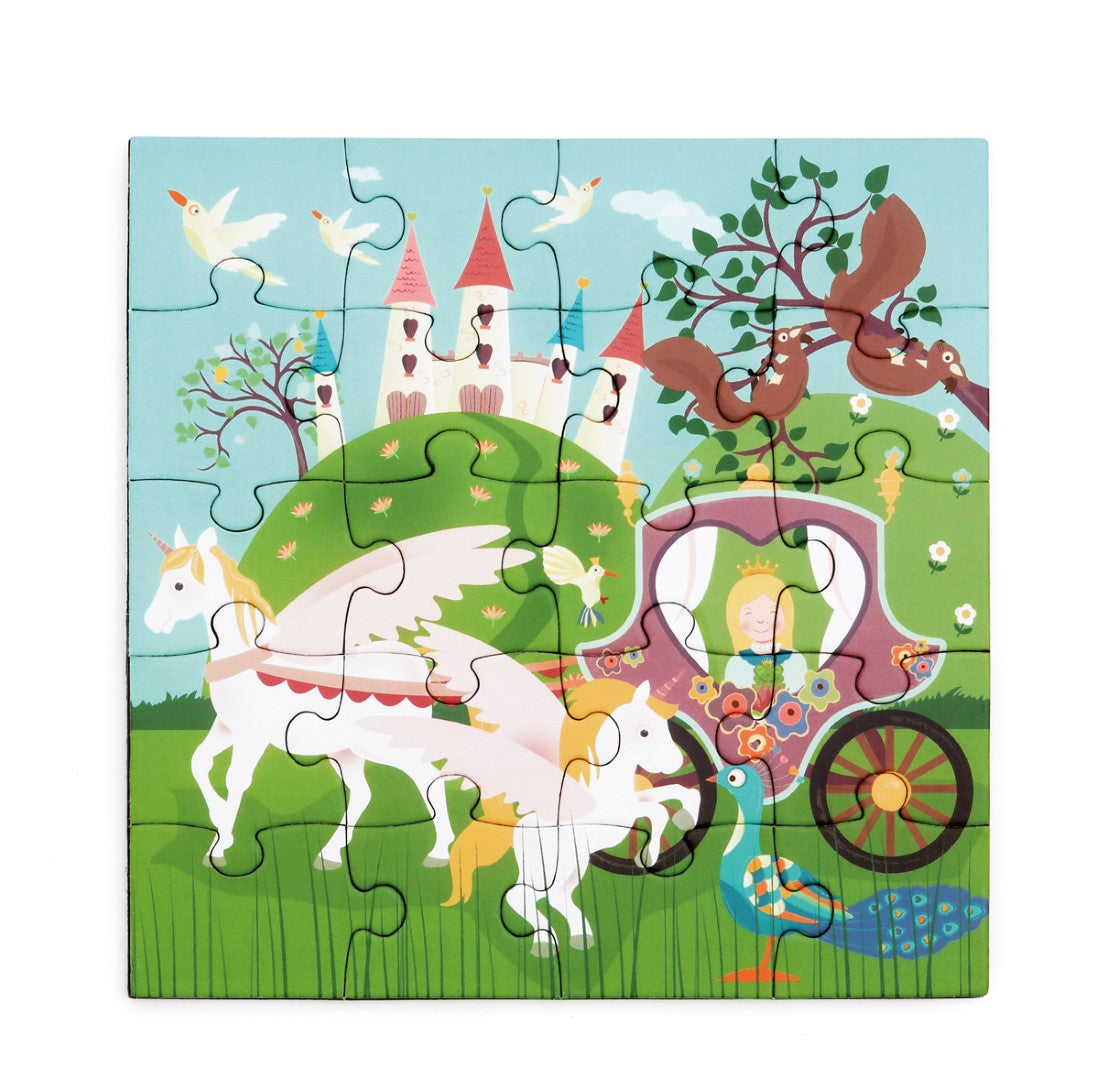 Magnetisch Puzzelboek To Go Prinses 2x20pcs