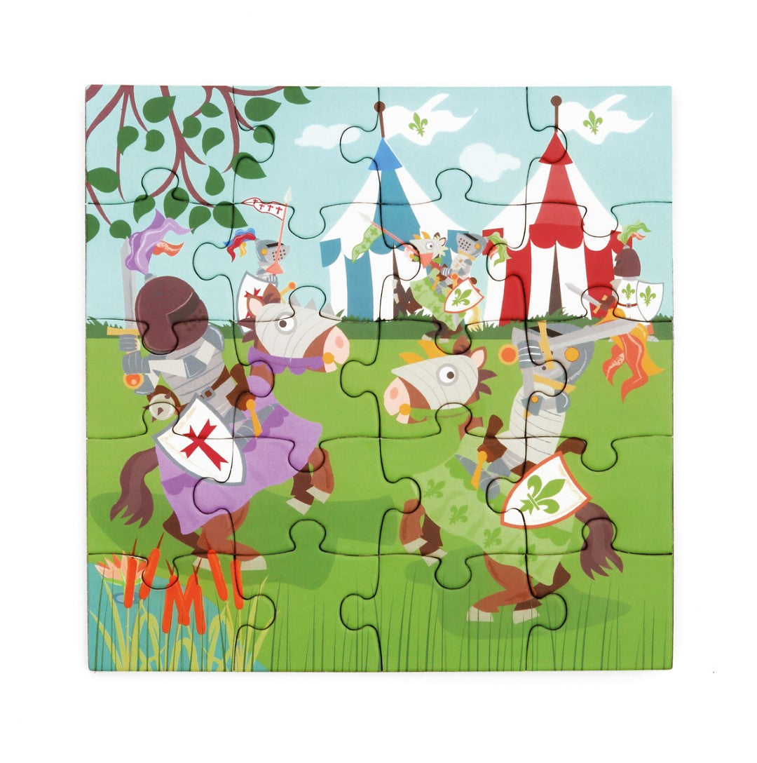 Magnetisch Puzzelboek To Go Ridders 2x20pcs