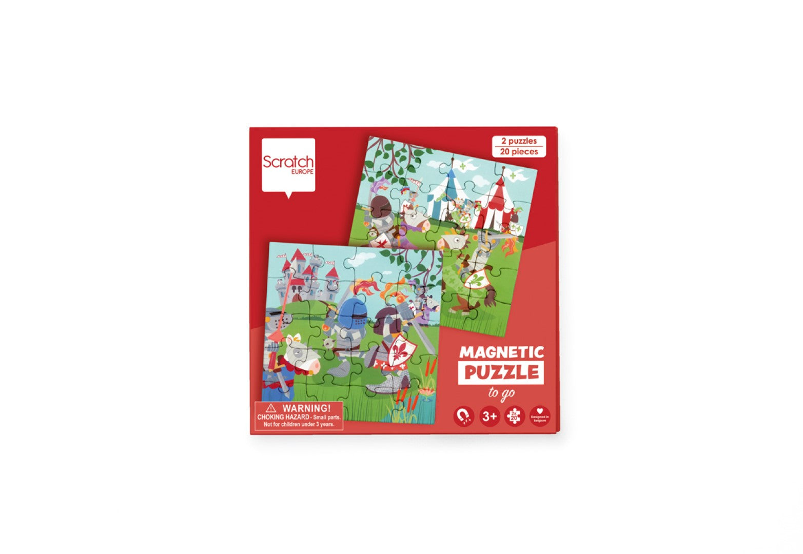 Magnetisch Puzzelboek To Go Ridders 2x20pcs