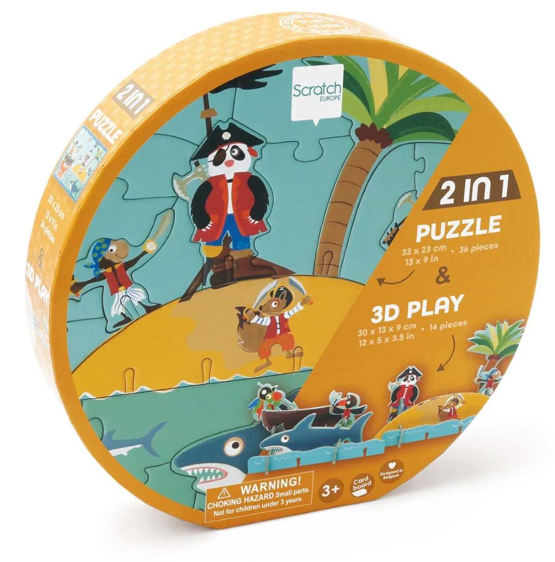 Play Puzzle 3D Piraat 36pcs - Scratch