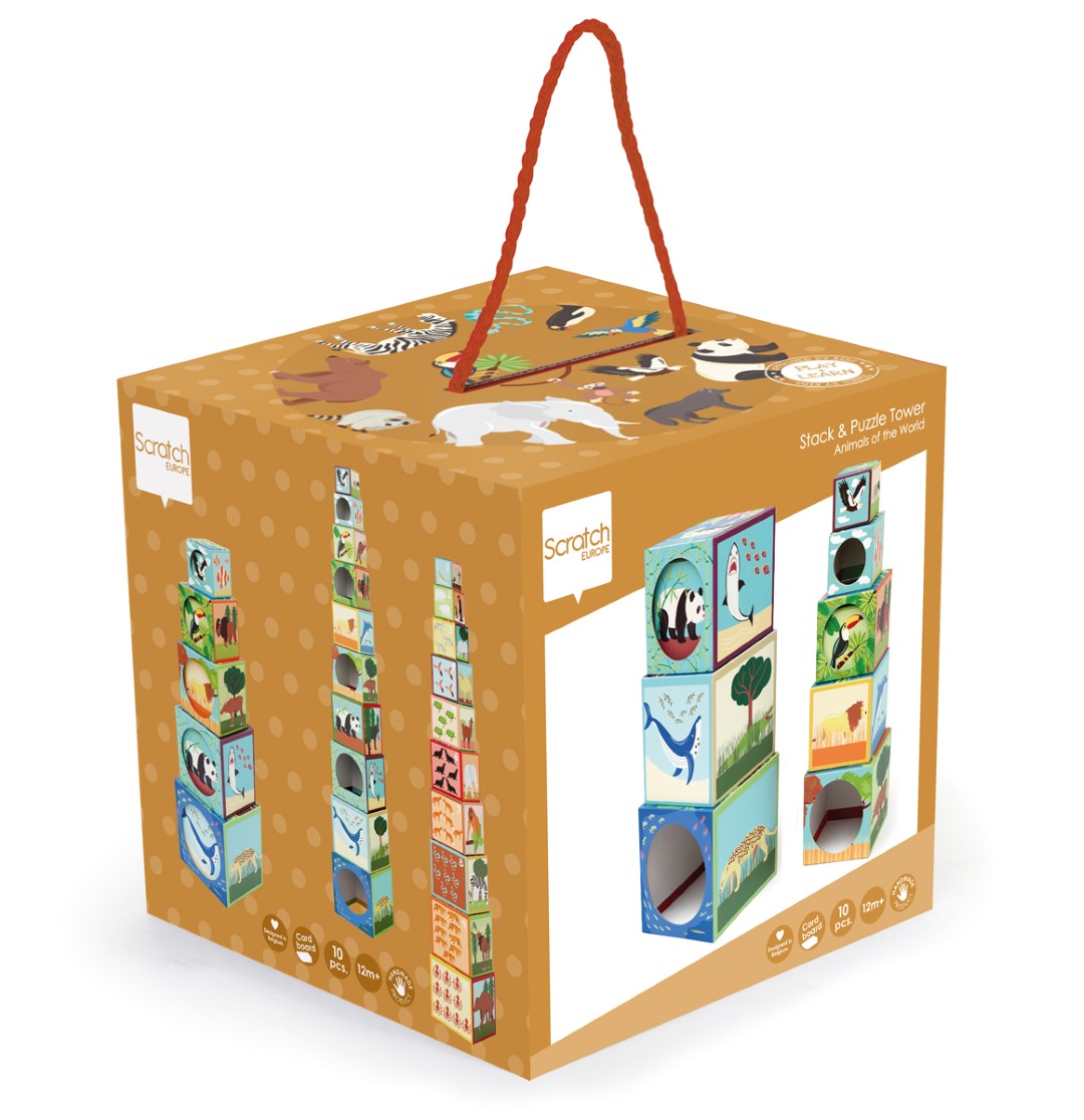 Build&Play Stapeltoren Dieren