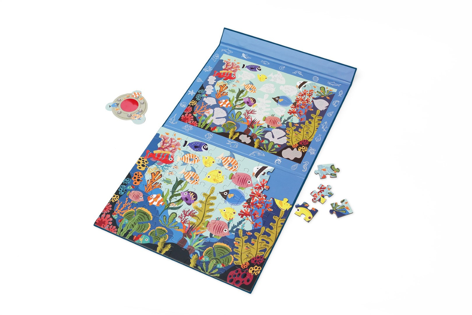 2 In 1 Magnetische Puzzel & Mystery Game Oceaan 80pcs