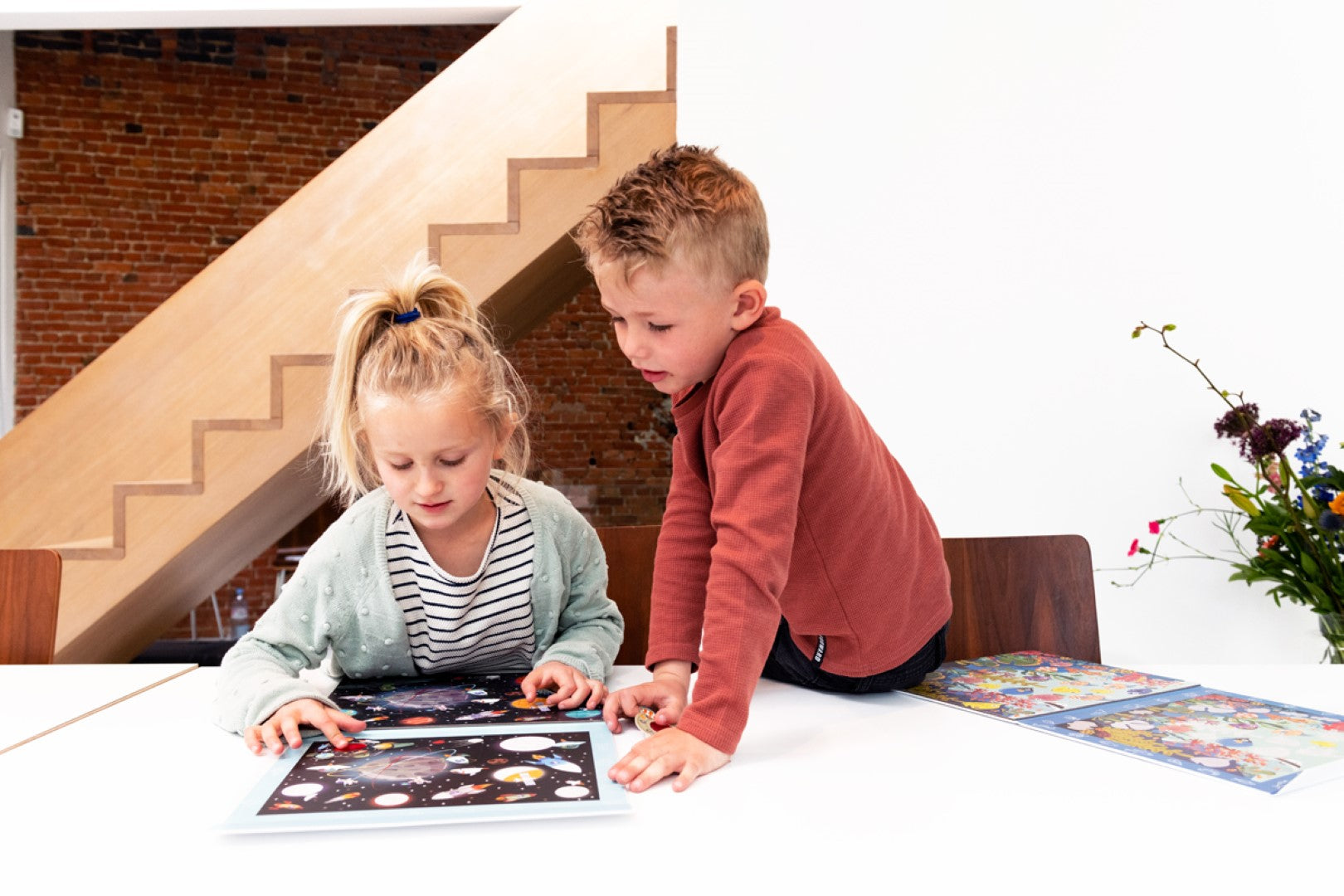 2 In 1 Magnetische Puzzel & Mystery Game Oceaan 80pcs