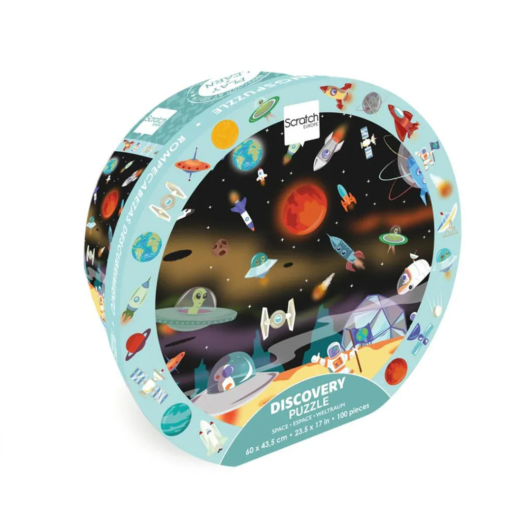 Ontdekkingspuzzel Ruimte 100 pcs - Scratch