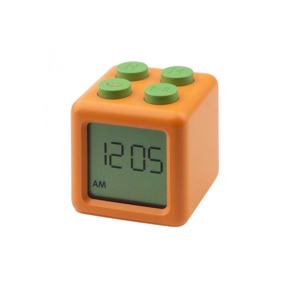 Alarm Clock Block Orange