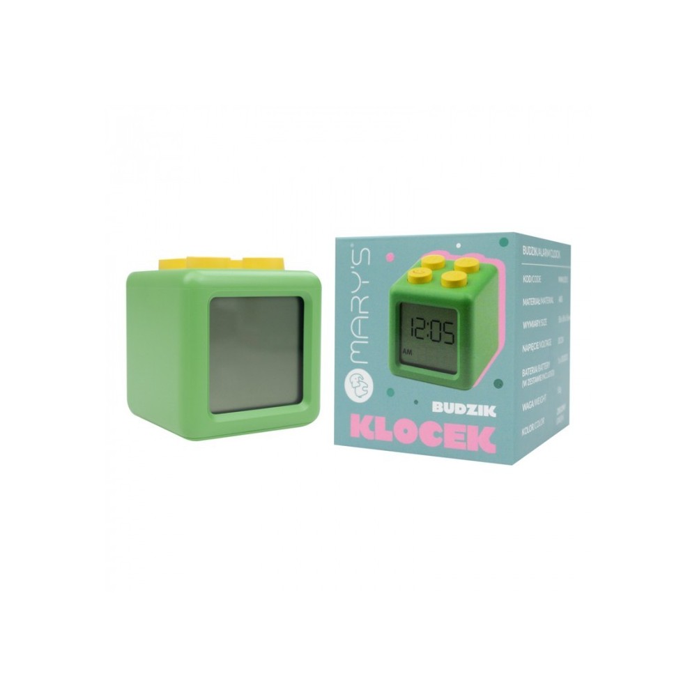 Alarm Clock Block Green