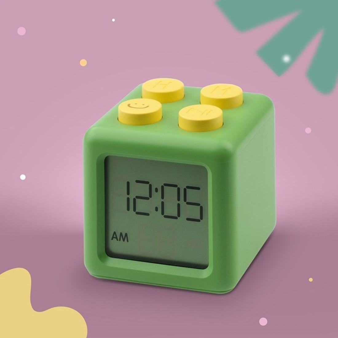 Alarm Clock Block Green