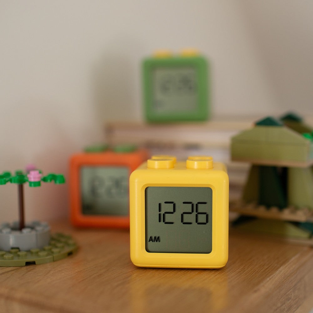 Alarm Clock Block Orange