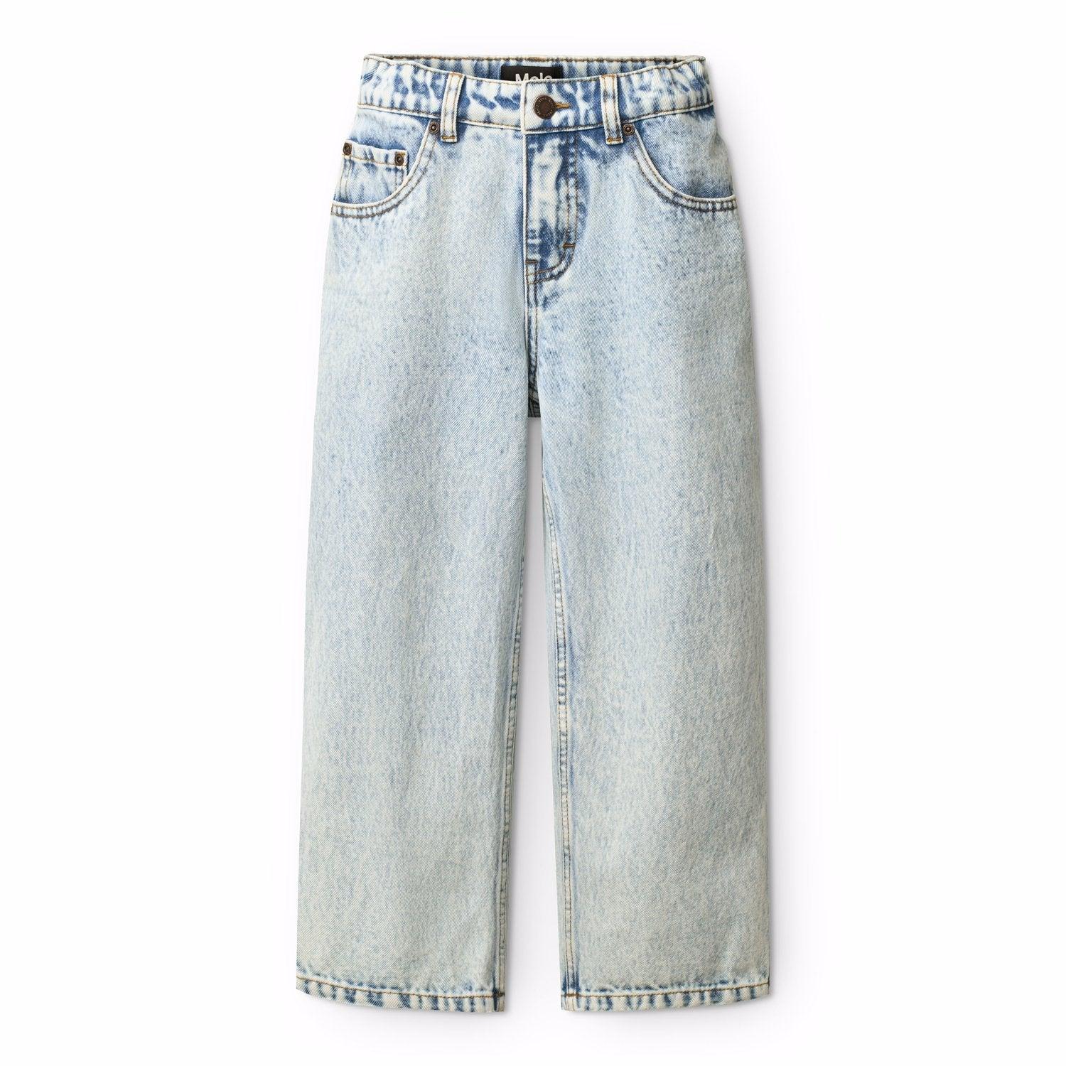 Woven Pants Aiden Light Stone Denim - MOLO