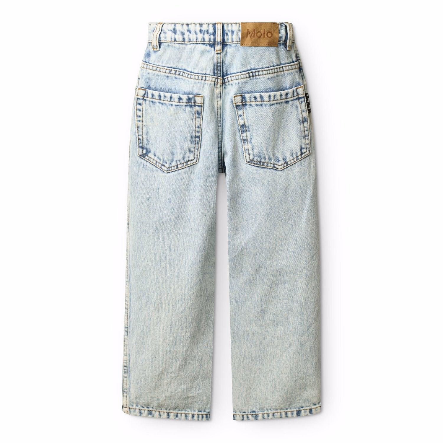 Woven Pants Aiden Light Stone Denim - MOLO