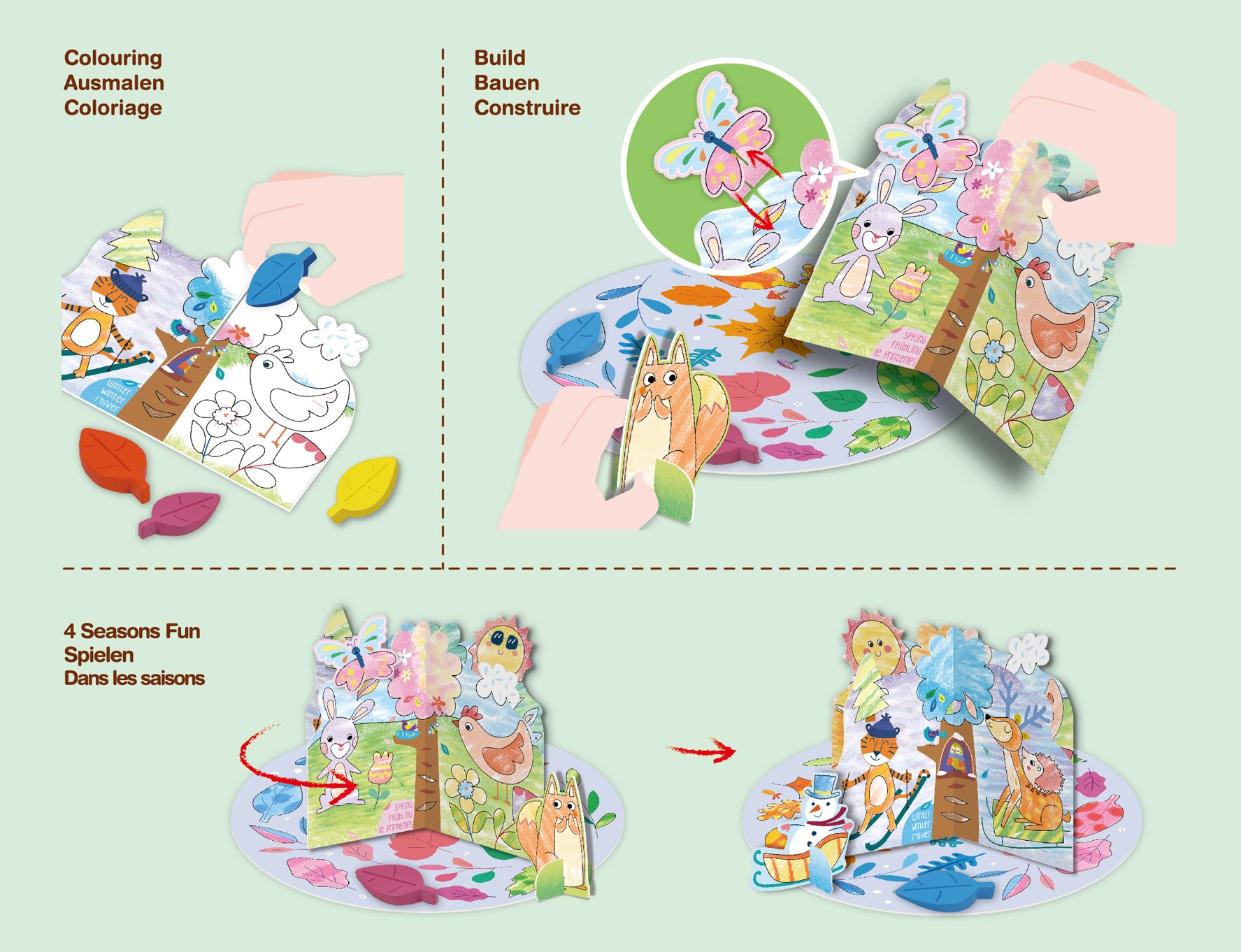 Crayon Activity Kit Vier Seizoenen Plezier