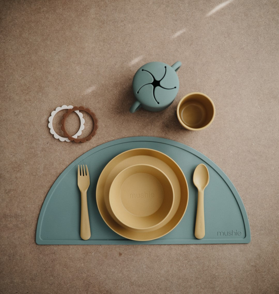 Plate Round Mustard