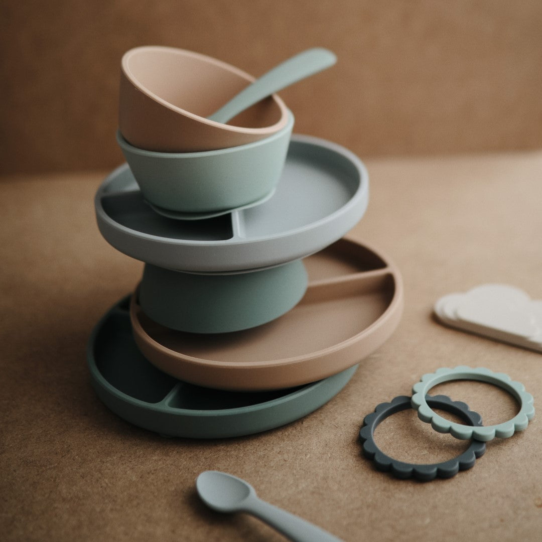 Silicone Bowl Powder Blue