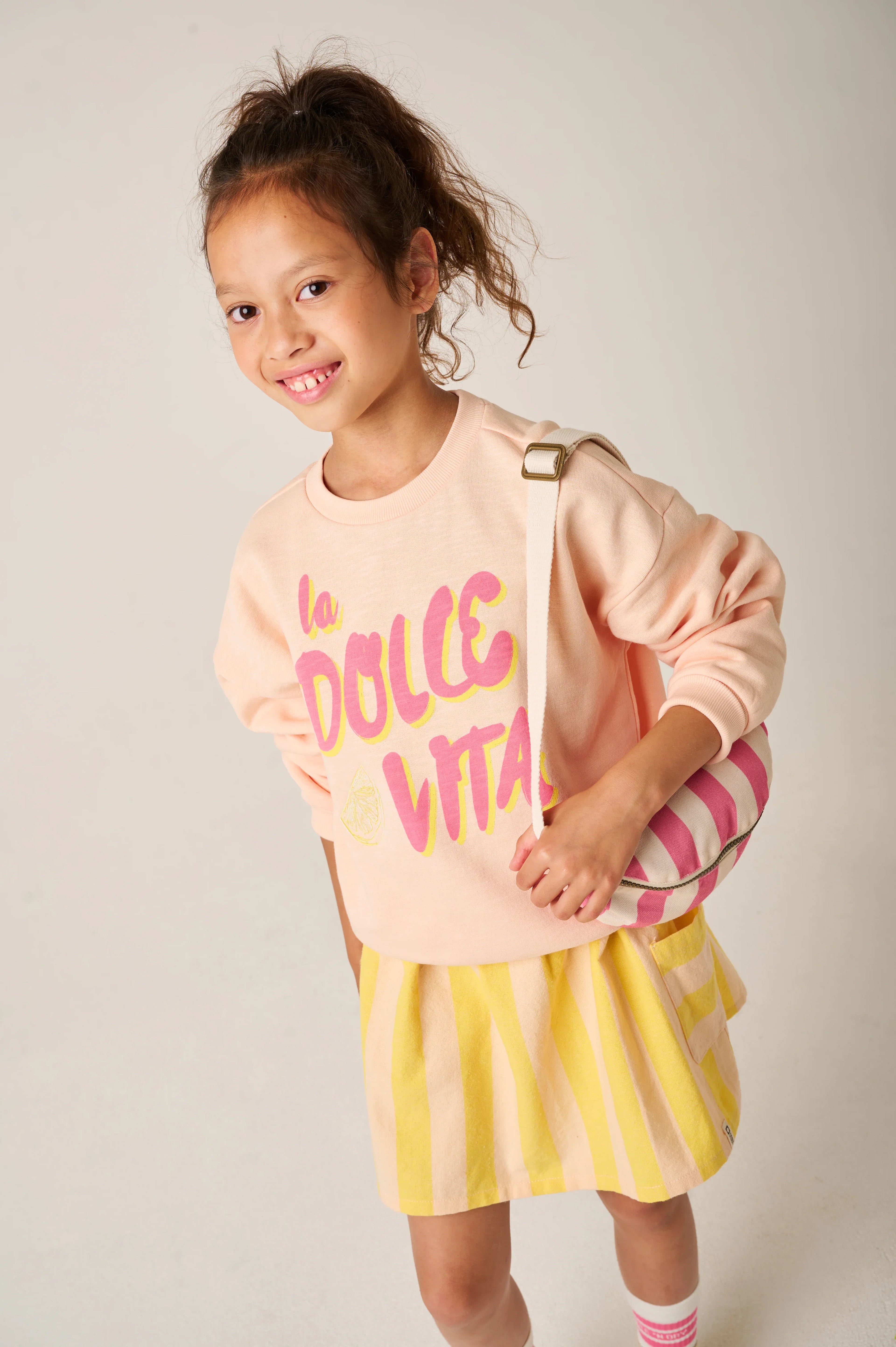 Sweatshirt Bloom Pale Peach - Tumble &