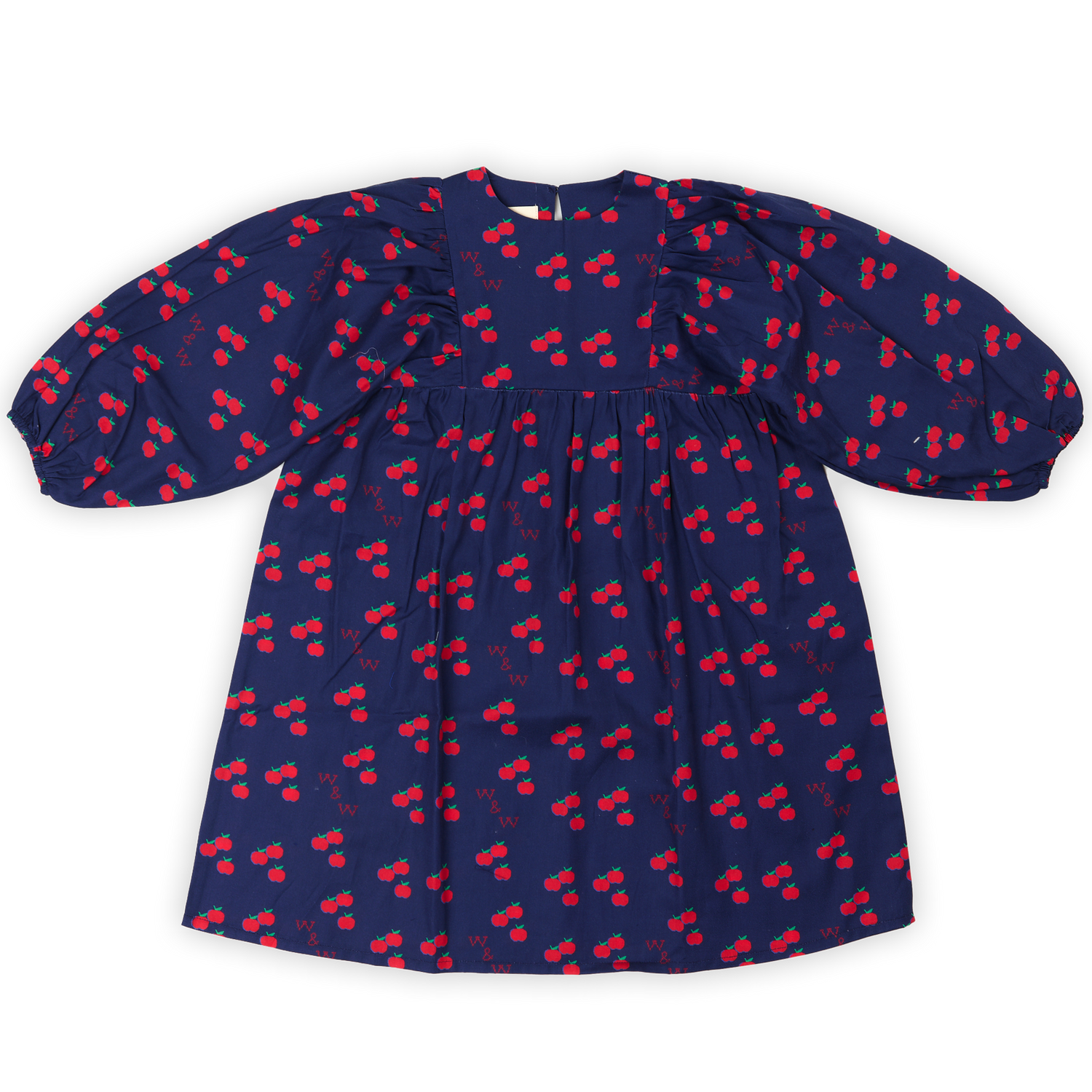 Harriet Dress Navy Apple