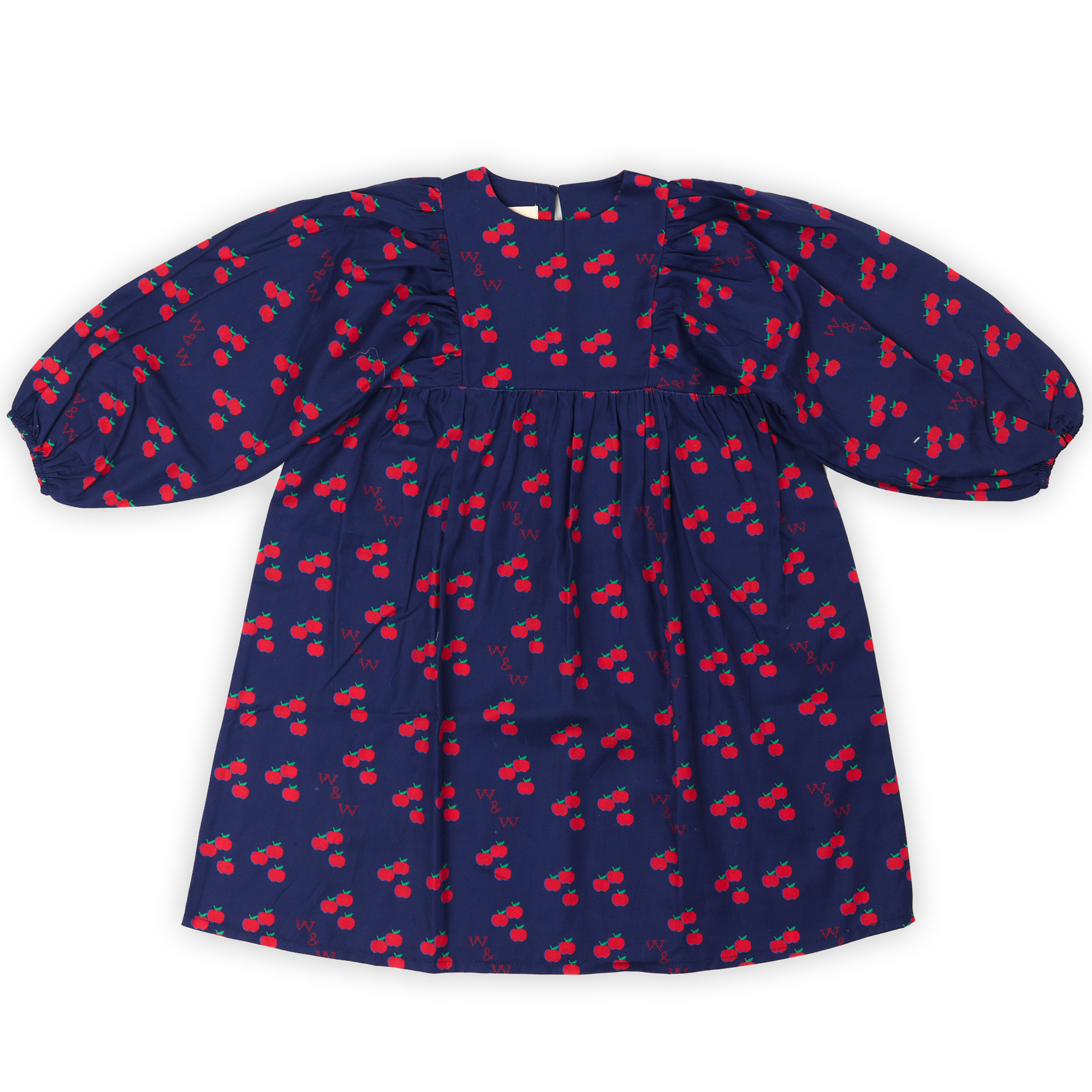 Harriet Dress Navy Apple