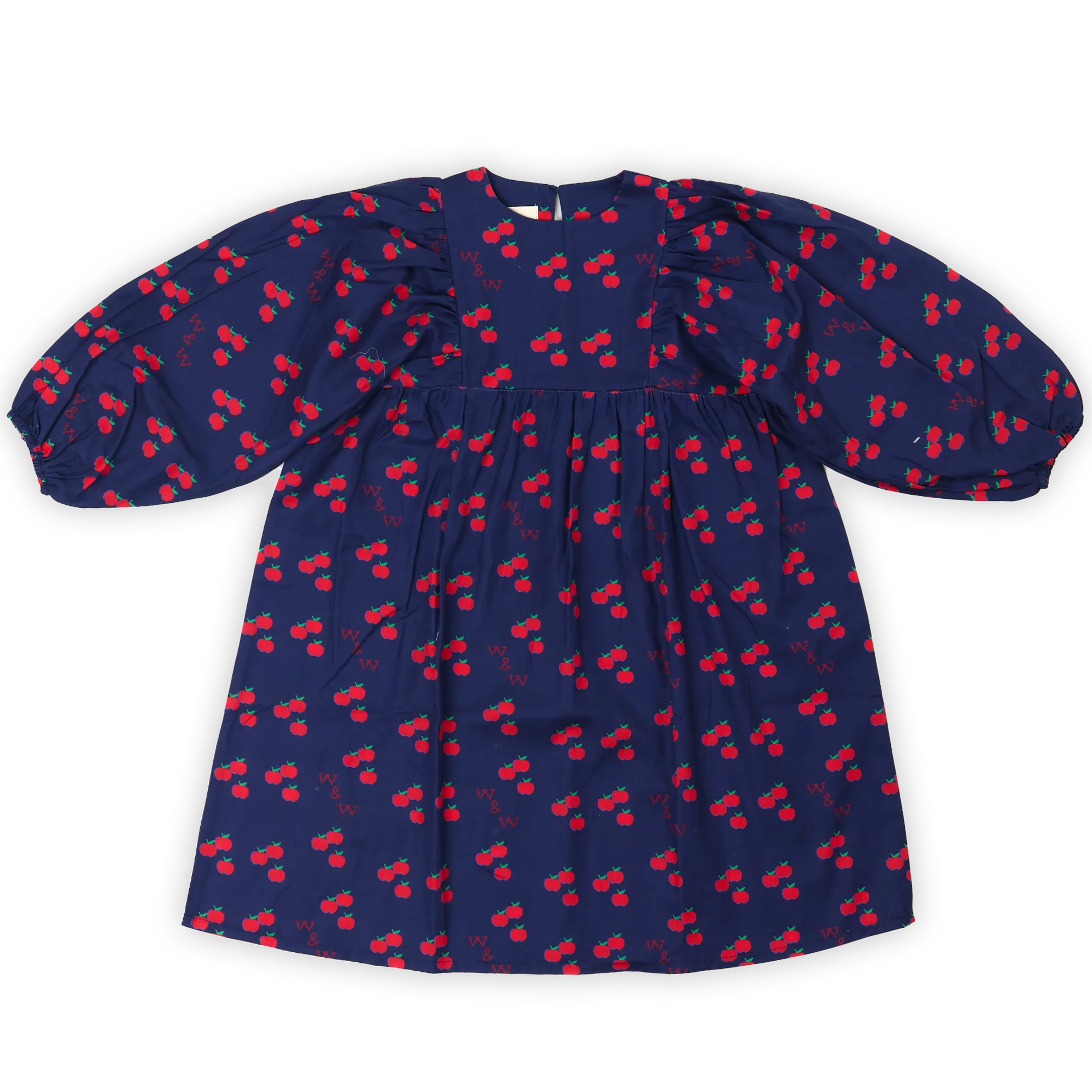 Harriet Dress Navy Apple - KDkes