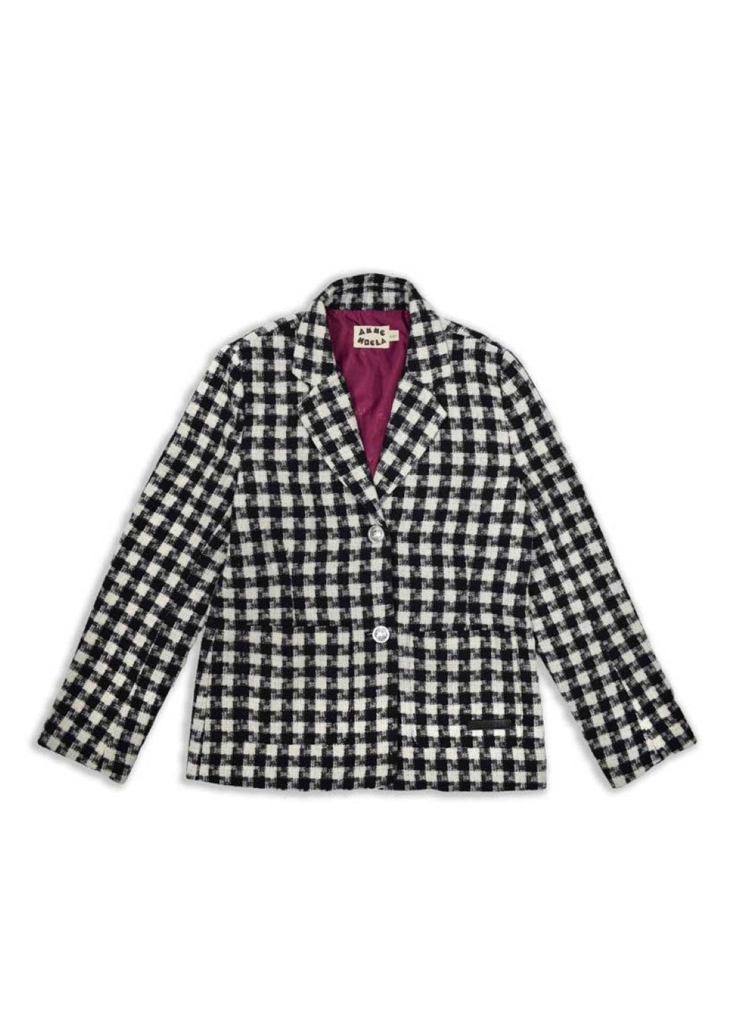 Blazer Jaimie Black White Check