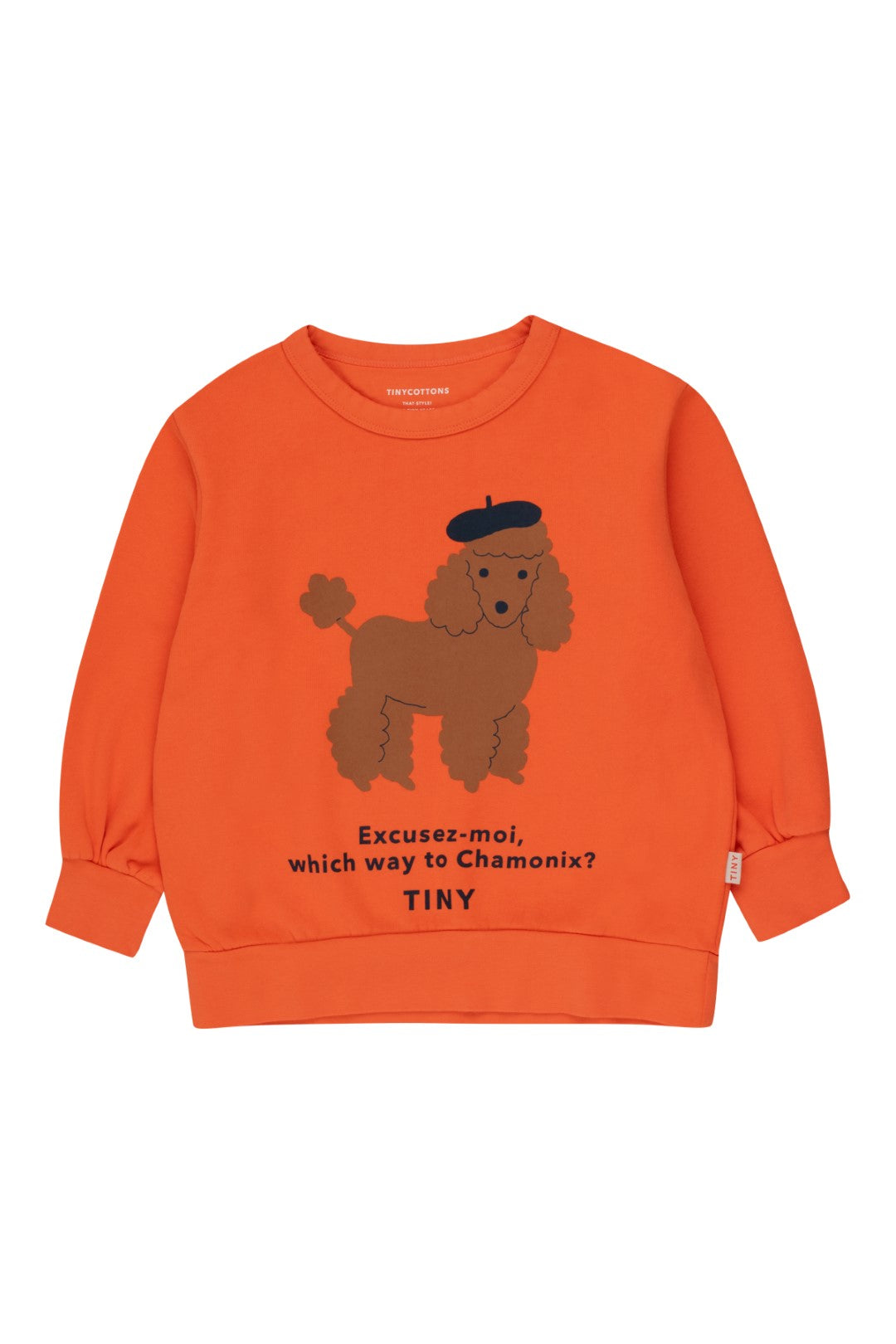 Tiny Poodle Sweatshirt Summer Red