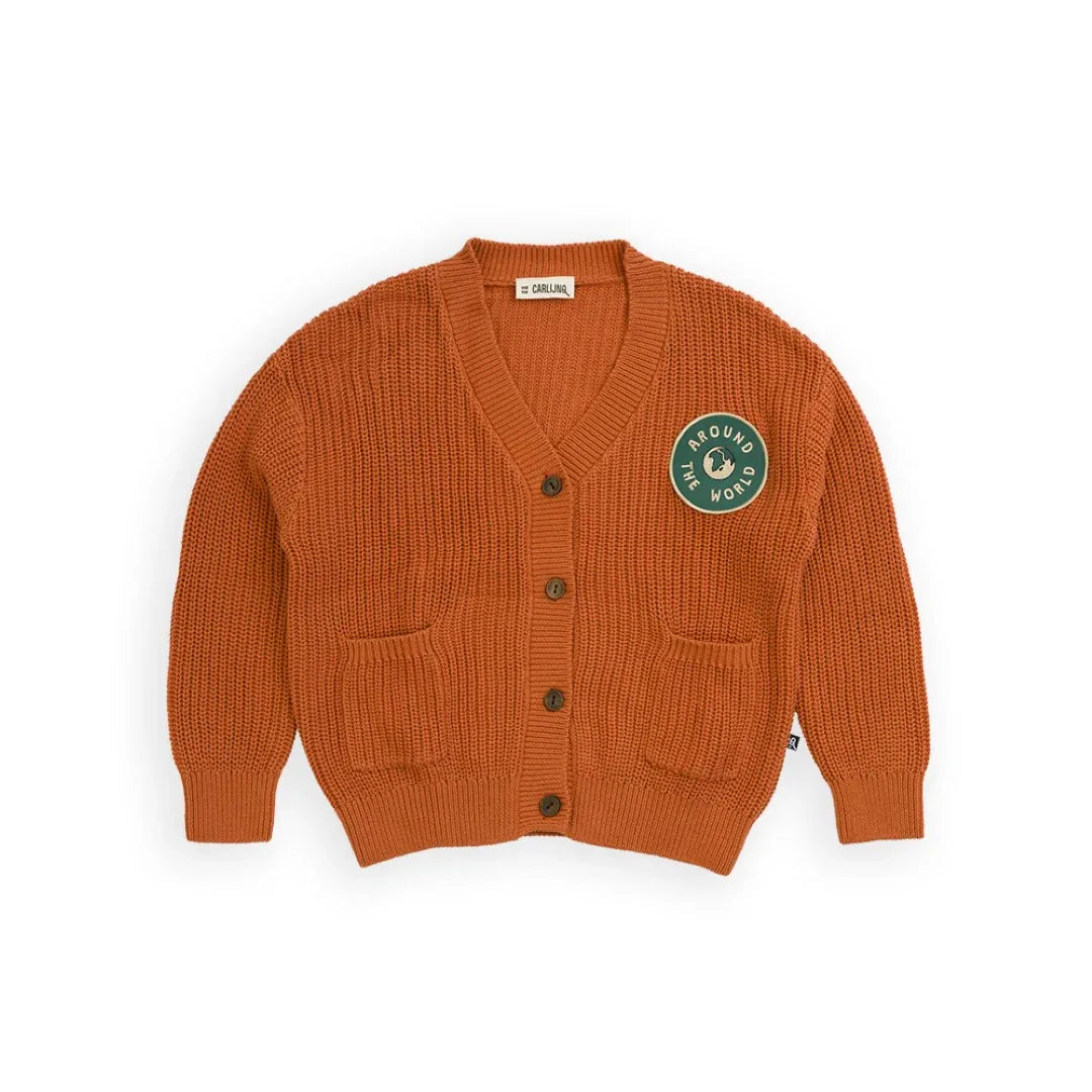 Knit Cardigan Orange - CarlijnQ