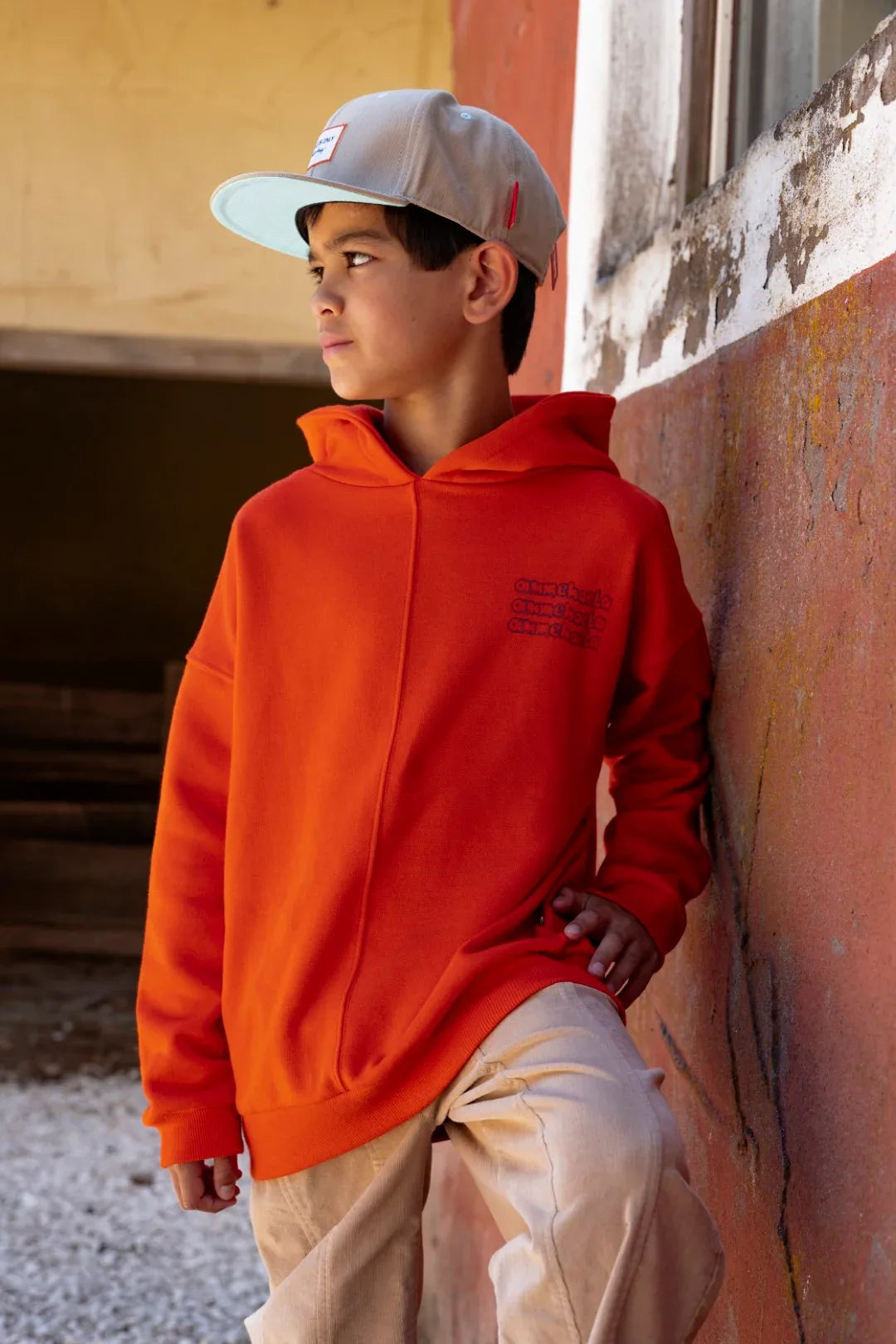 Hoodie Ernest 19 Tangerine Tango - Ammehoela