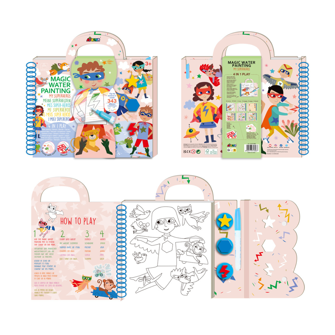 Magic Water Painting Superhelden