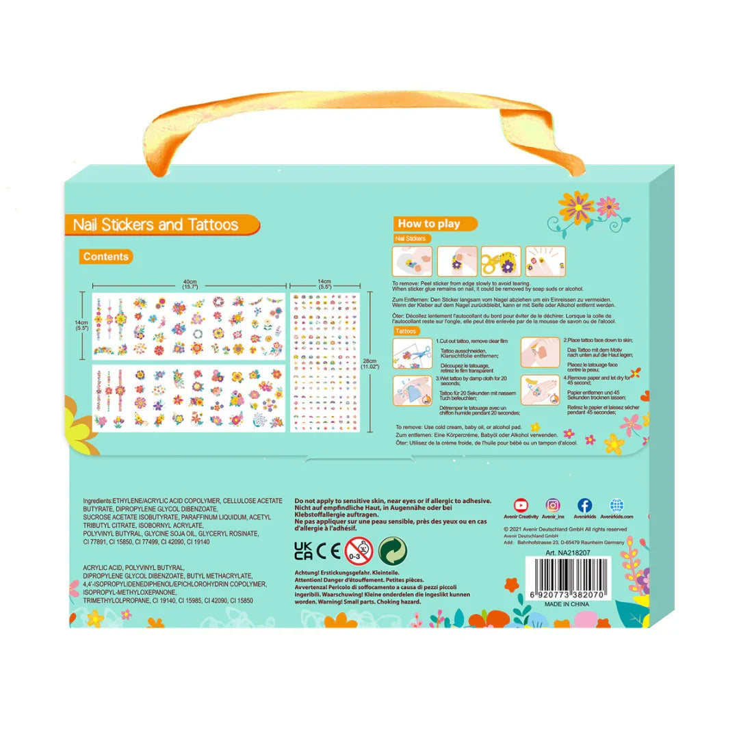 Nail Stickers&Tattoos Bloemen - Avenir