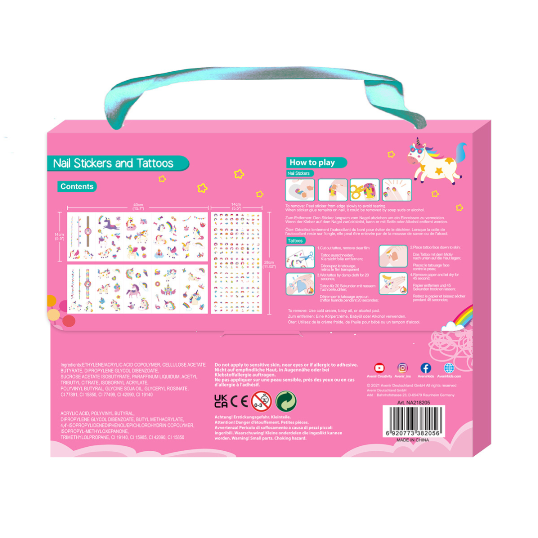 Nail Stickers&Tattoos Eenhoorns