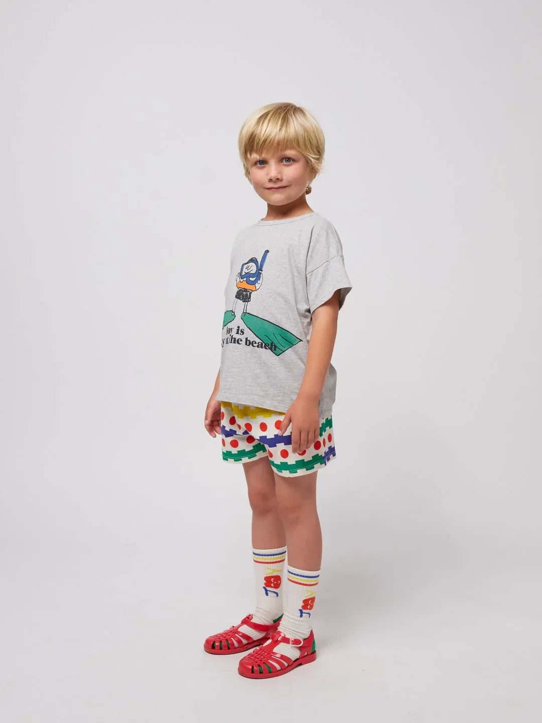 Geometric All Over Waffle Shorts - Bobo Choses