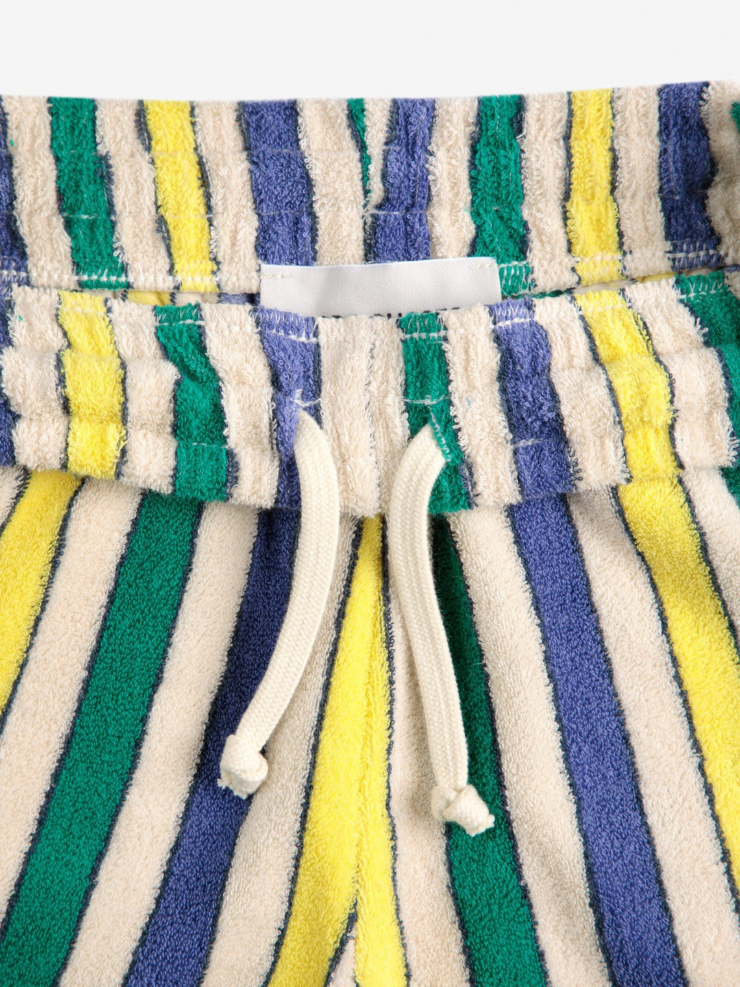 Multicolor Stripes Terry Cloth Bermuda Shorts
