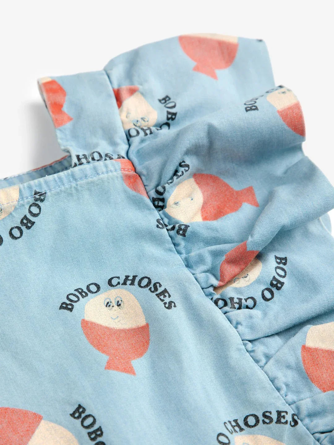 Morning Egg All Over Ruffle Dress - Bobo Choses